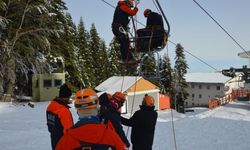 Uludağ’da tatbikat gerçeği aratmadı
