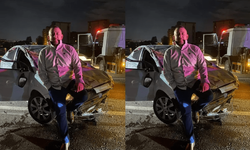 Kaza sonrası böyle poz verdi