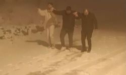 Uludağ’a kar yağışını bakın nasıl kutladılar