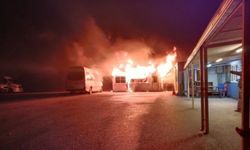 Mudanya'da durağı alevler sardı!