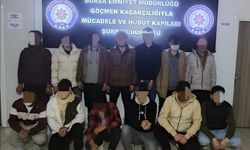 Bursa'da 13 düzensiz göçmen yakalandı