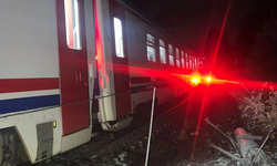 Yolcu treni raydan çıktı!