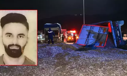 Bursa'da TIR devrildi: 1 ölü!