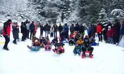 Bursa'da kar festivali coşkusu