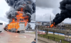 Sünger yüklü TIR küle döndü