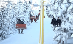 Uludağ'da yarıyıl tatili yoğunluğu