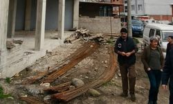 İnşaatta akıma kapılarak düştü!