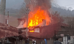Yaşlı çift yangında can verdi