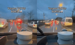 Bursa trafiğinde insanlık dersi!