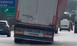 Bursa'da TIR dengesini kaybetti!
