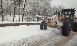 Bursa'da kırsalda karla mücadele