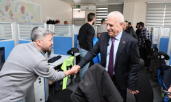 Bozbey, BUSKİ personeliyle bayramlaştı