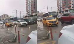 Taksi sürücüsünden akılalmaz hareket