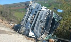 BETON MİKSERİ ŞARAMPOLE UÇTU!