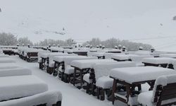 Uludağ’da kış geri döndü