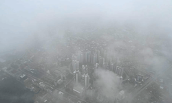 Bursa'da sis, şehri yuttu