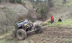 Off-road yarışında korkutan kaza