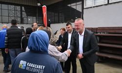 Karacabey Belediyesi personeli bayramlaştı