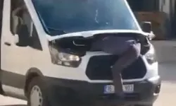 Seyir halindeki kamyonette tehlikeli tamir