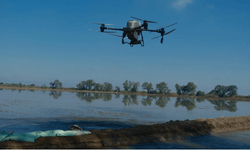Karacabey Ovası'nda dron ile ekim