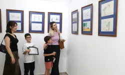Nilüfer'de çocukların çizimleri sanata dönüştü