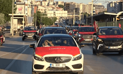 YÜZLERCE ARAÇ MİLLİ DESTEK İÇİN YOLA ÇIKTI!