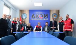 Kestel'de afetlere karşı kalkan