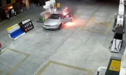 BURSA'DA AKARYAKIT İSTASYONUNDA KORKU DOLU ANLAR!