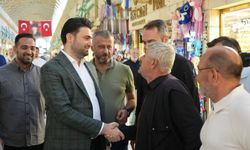Enes Çelik, Kapalı Çarşı esnafıyla buluştu