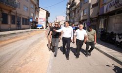 YENİŞEHİR'DE CADDELER YENİLENİYOR