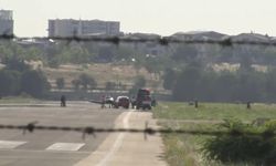 YUNUSELİ HAVALİMANI'NDA KORKU DOLU ANLAR