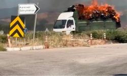 SAMAN YÜKLÜ KAMYONETTE KORKUNÇ ANLAR!