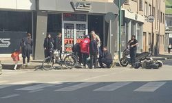 Bursa'da otomobille motosiklet çarpıştı!