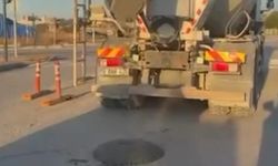 BURSA'DA TEHLİKELİ GÖRÜNTÜ! YOLA SAÇTI