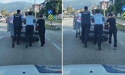 BURSA’DA YARDIMINA ZABITA KOŞTU!