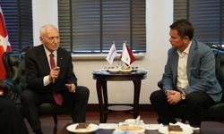 Başkan Aydın ve Mehmet Haberal'dan tarih buluşması