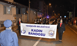 Yenişehir'in Kadın Bandosu, Pazaryeri'nde sahne aldı