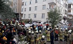 İSTANBUL'DA 7 KATLI BİNANIN 3 KATI ÇÖKTÜ!