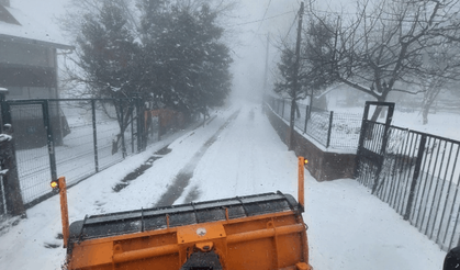 Yüksek kesimlerde kar mesaisi