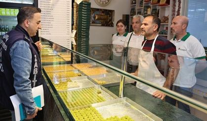 Bayram öncesi tatlıcılara denetim