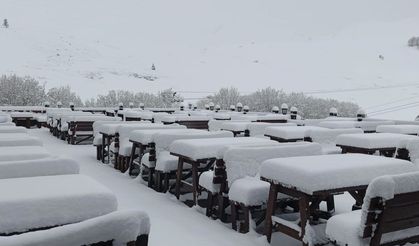 Uludağ’da kış geri döndü