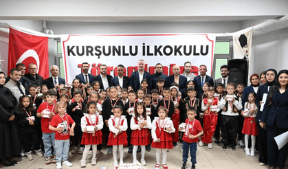 Karacabey'in köy okulunda bayram coşkusu