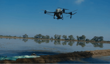 Karacabey Ovası'nda dron ile ekim