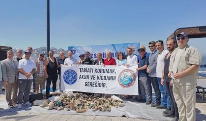 Gemlik'te deniz dibi temizliği