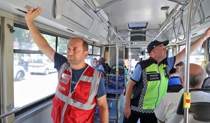 Ekiplerden toplu taşımada klima denetimi