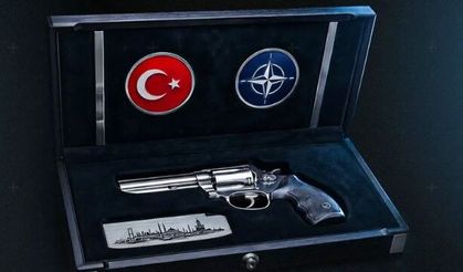 Erdoğan'dan NATO liderlerine 'tabanca' hediyesi