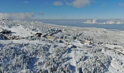 Uludağ’da kartpostallık görüntüler