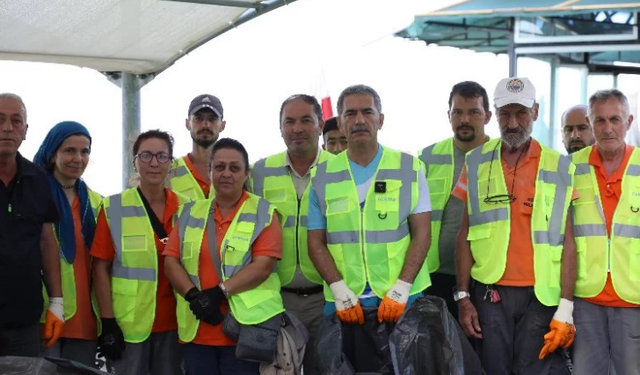 Kumla’da plaj temizliği yapıldı