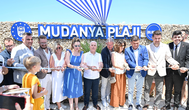 Mudanya Plajı, hizmete açıldı