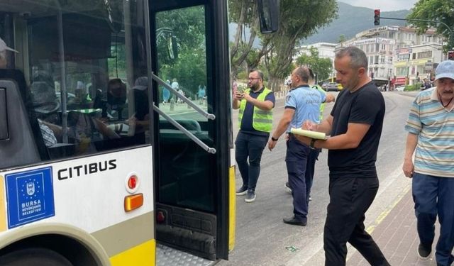 Bursa'da toplu taşımada konfor denetimleri